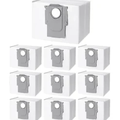 10 dammsugarpåsar tillbehör för Xiaomi Roborock S8+/s8 Pro Ultra S7 Maxv Ultra/s7 Pro Ultra/q7+/q7 Max+/q5+/t8