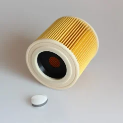 1 filterpatron för Kärcher WD3 Premium, WD2, WD3, WD3P, MV2, MV3 - WD3 filter - Ersättningsfilter för Kärcher dammsugare 6.414-552.0/641452