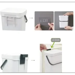 1,3 Gallons Kompostbehållare, 1-pack Liten Komposthink