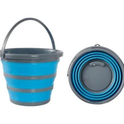 10 liters hopfällbar mångsidig portabel rengörings-, fiske-, camping-silikonhink, platsbesparande design för hem och utomhus - Plattas till 5 cm