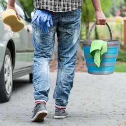 10 liters hopfällbar mångsidig portabel rengörings-, fiske-, camping-silikonhink, platsbesparande design för hem och utomhus - Plattas till 5 cm