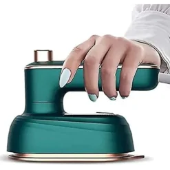 2024 Ny professionell mikroångstrykjärn bärbar handhållen galge mini hopfällbar strykjärn, handhållen maskin, hemreseapparat, hem, resa (grön)