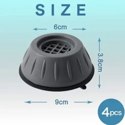 4 Pack Washing Machine Non-slip Feet Pad Vibration Damper Rubber Foot Pad