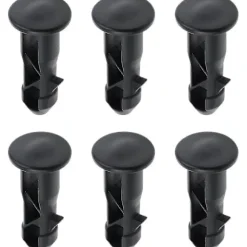 3 Par Gångjärnsbultar Gångjärnsstift För Soptunna Lock Behållare Passar 240/120/100/60l Utomhus Sopkärl, 65mm X 18mm, Svart Plast (FMY)