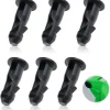 3 Par Wheelie Bin Lock-stift, 67mm x 31mm Svart Plast Passar för 240L Hushålls-Wheelie Sopbehållare