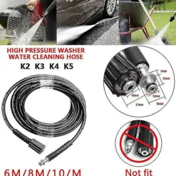2024 Passar för Karcher K2 K3 K4 K5 6M / 8M / 10M högtryckstvätt slang spray slang 8M
