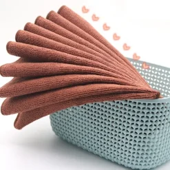 1 set rengöringsdukar, brun, 25*25cm, 5 stycken, Färg: Stil1