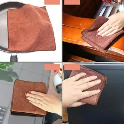 1 set rengöringsdukar, brun, 25*25cm, 5 stycken, Färg: Stil1