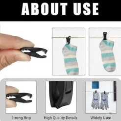 50 Sock Clips För Tvättmaskin Och Torktumlare, Tvättklämmor, Strumpeklämmor, Handduksklämmor För Tvätt, Strumpeklämma [DB]