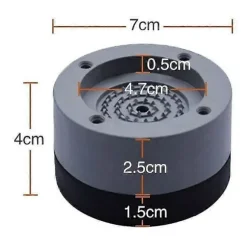 4 st Anti-vibrationsdynor Universal Tvättmaskin Anti-vibrationsdynor Fot Stabilisator Sockel För Tvättmaskin Kylskåp