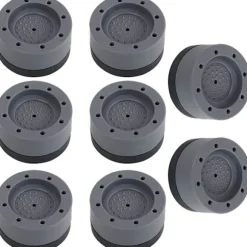 8 st Anti-vibrationsmattor för tvättmaskin Runda dynor