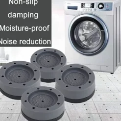 8 st Anti-vibrationsmattor för tvättmaskin Runda dynor