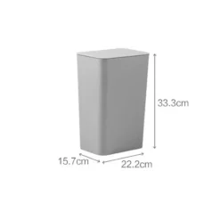 1/3 st avfallsbehållare Papperskorgen VIT 3 STK 3 STK white 3pcs-3pcs