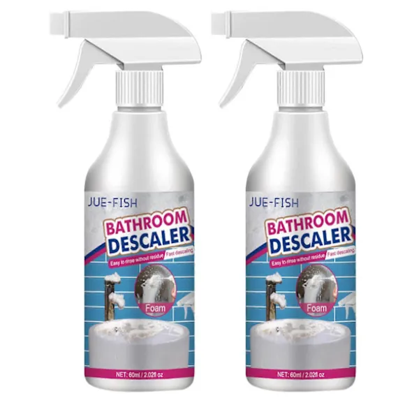 1-3 st Badrumsavskalningsspray, rengöringsmedel för envisa fläckar, avkalkningsmedel för badkar, toalett, dusch 2pcs