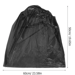 100 st Bärbara Toalettpåsar Camping Toalettpåsar Engångs Toalettpåsar Toalettpåsar Keramikbassängspåse[D] Black 60.00X50.00X0.01CM