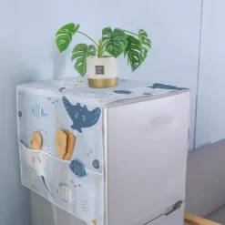 2 st dammskydd för tvättmaskin, kylskåp dammskydd, tvätt