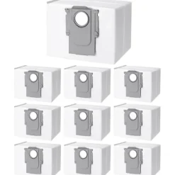 10 st dammsugarpåsar tillbehör för Xiaomi Roborock S8+/S8 Pro Ultra S7 MaxV Ultra/S7 Pro Ultra/Q7 robotdammsugare