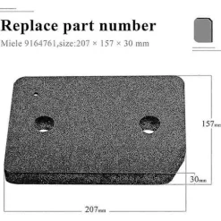 4 st Ersättningsfilter för torktumlare för 9164761 för torktumlare Värmepumpstorkfiltermatta för Tdb230wp Tce530