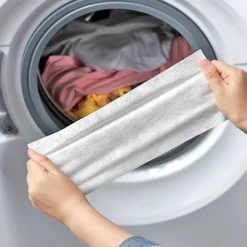 100 st färgfångare ark bevis färgabsorption papper anti tyg färgade blad tvätt färg kör bort ark i tvättmaskin