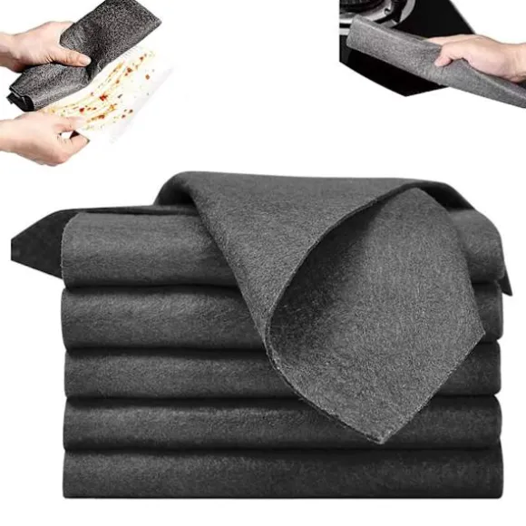 10 st förtjockad magisk rengöringsduk, mikrofiber utan spår absorberande omedelbar polering återanvändbar rengöringsduk
