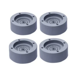4 st fötter till tvättmaskin 4-pack Grå