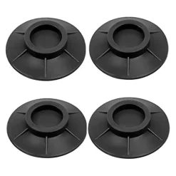 4 st Gummi Glidskydd Vibrationsdämpare Runda Fötter Sugkoppsbas för Tvättmaskin