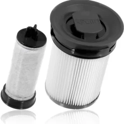 2 st HEPA-filterersättningsdelar för Triflex Hx1 sladdlös dammsugartillbehör [DB] White black