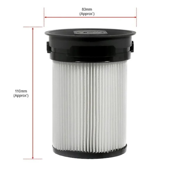 2 st HEPA-filterersättningsdelar för Triflex Hx1 sladdlös dammsugartillbehör [DB] White black