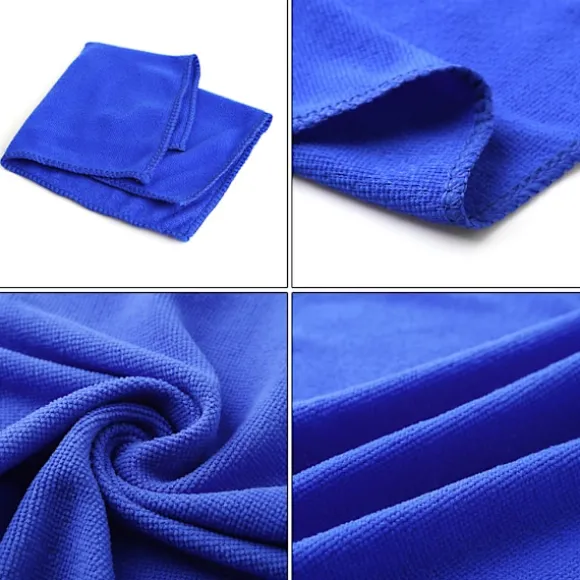 5 st Mjuka Absorberande Tvättlappar Bilvård Mikrofiber Rengöringshanddukar