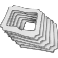 6 st Moppduk Handduk Dammdduk Rengöringsduk för LIECTROUX YW509 (FMY) Gray