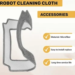 6 st Moppduk Handduk Dammdduk Rengöringsduk för LIECTROUX YW509 (FMY) Gray