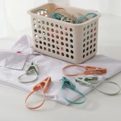 12 st Plast Klädnypor Handduksklämma Torkning Klädförvaring