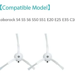 6 st SidoBorstar Ersättning för S6 S6 Pure S5 S5 Max S4 E4 E20 E25 E35 C10 S50 S51 Robotdammsugare