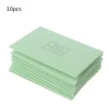 10 st Silver Polishing Cleaning Cloth Håller Smycken Rena Och Blanka Gröna