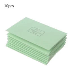 10 st Silver Polishing Cleaning Cloth Håller Smycken Rena Och Blanka Gröna