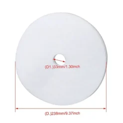 20 st Svamp Torktumlare Avgasfilter Ersättningsdel 23.8cm Diameter[D]