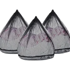 3 st svarta S (35x25 cm) tvättpåsar, tvättpåsar med dragsko R