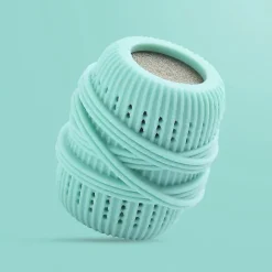 1 st Tvättboll Tvättmaskin Filter Fångar Ludd Rengöring Borttagare Hushållsrengöringsboll Återanvändbar LM light green