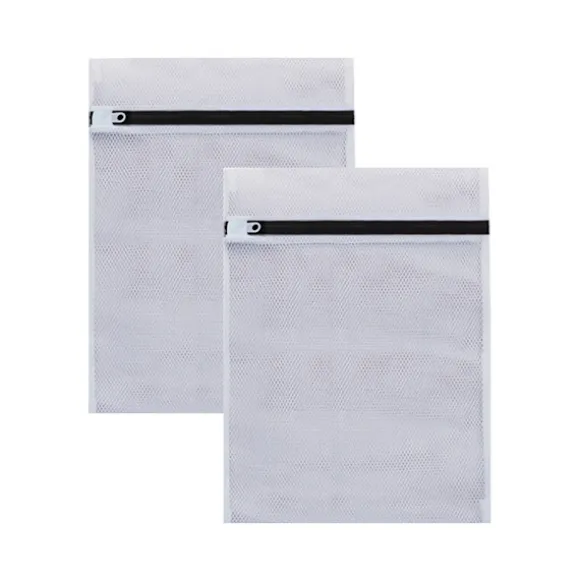 2 st Tvättkassar för underkläder - 40 x 50 cm Vit