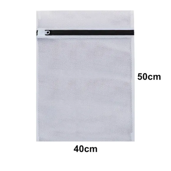 2 st Tvättkassar för underkläder - 40 x 50 cm Vit