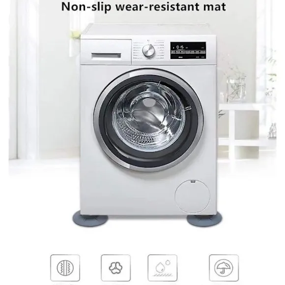 4 st Tvättmaskin Gummistöd Dämpare Stativ Halkskydd