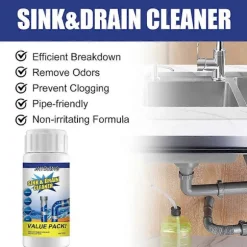 1-3 st Wild Tornado Kraftfull Rengörare för Diskbänkar & Avlopp Högeffektiv Stopplösare & Rengöring