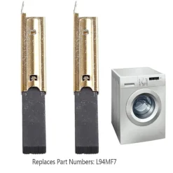 2 st/set Kolborstinsatser för tvättmaskinmotor L94mf7 för Siemens 5x13,5