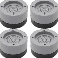 4 stycken antivibrationsgummifötter för tvättmaskin och torktumlare, vibrationsdämpare för tvättmaskin