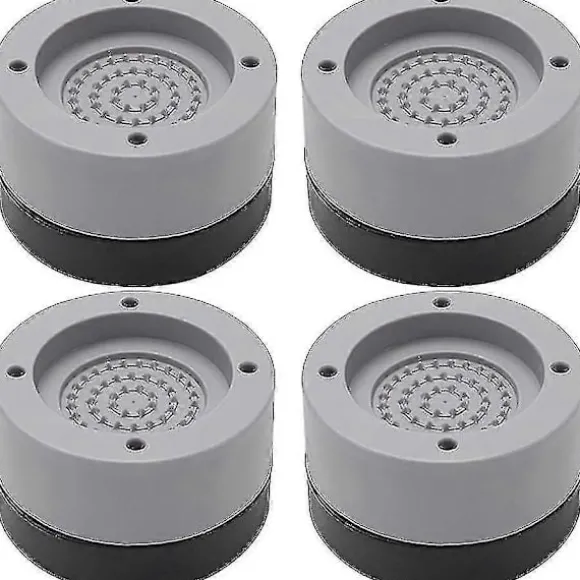 4 stycken antivibrationsgummifötter för tvättmaskin och torktumlare, vibrationsdämpare för tvättmaskin