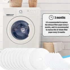 30 Stycken Torktumlare Avgasfilter, Universell Portabel Torktumlare Luddfilter Ersättning för Panda/M