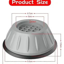 Antivibrationsdämpare, Antivibrationsfötter, 4 Stycken Fötter Tvättmaskin, Stabiliserande Fötter Sockel, Fötter Tvättmaskin, Dämpare M