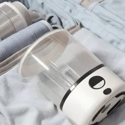 Automatisk sanitär tvättkopp med transparent kropp för tvättobservation i realtid
