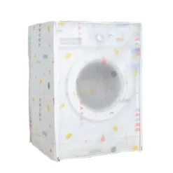 Automatiskt Tvättmaskinskydd Premium PEVA Tvättmaskinsfodral Vattentätt Dammtätt Tvättmaskinsskydd för Hemmet (60x55x82cm)