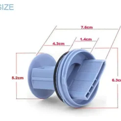 Avloppsplugg för Siemens, Bosch WM1095/1065 WD7205 tvättmaskin Walkbee SZRH A-F [BR]